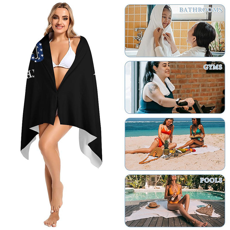 This Is What A Crazy Papa Custom Name Beach Towel